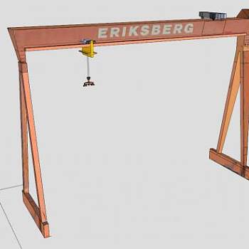 工厂龙门吊SU模型_su模型下载 草图大师模型_SKP模型