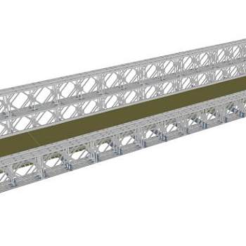 贝雷片贝雷桥SU模型_su模型下载 草图大师模型_SKP模型