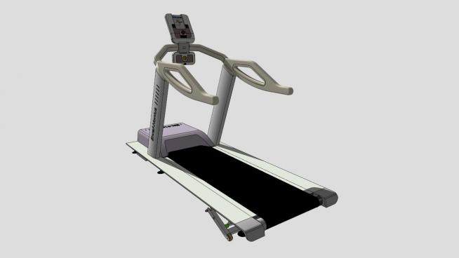 室内健身器材跑步机SU模型下载_sketchup草图大师SKP模型