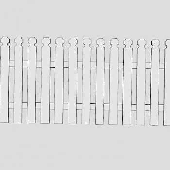 欧式栅栏SU模型下载_sketchup草图大师SKP模型