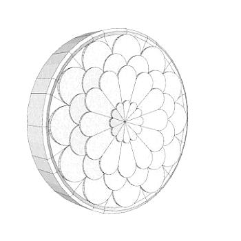 石雕浮雕图案雕刻画SU模型下载_sketchup草图大师SKP模型