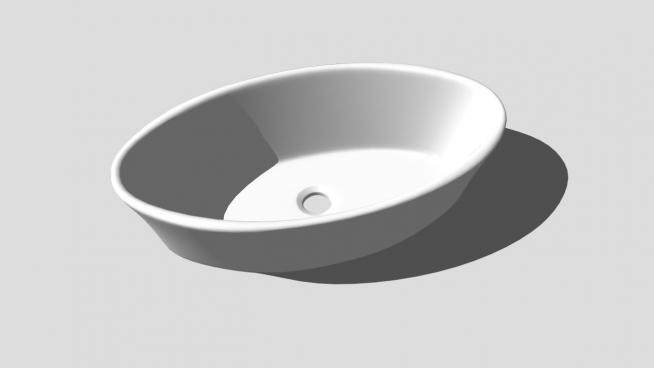 浴室台盆面盆洗手池SU模型下载_sketchup草图大师SKP模型