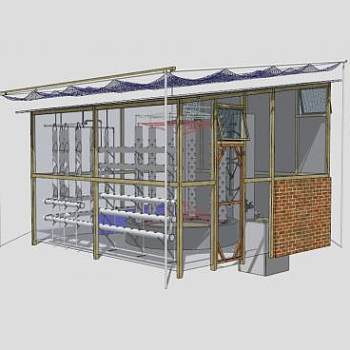 阳光玻璃房SU模型下载_sketchup草图大师SKP模型