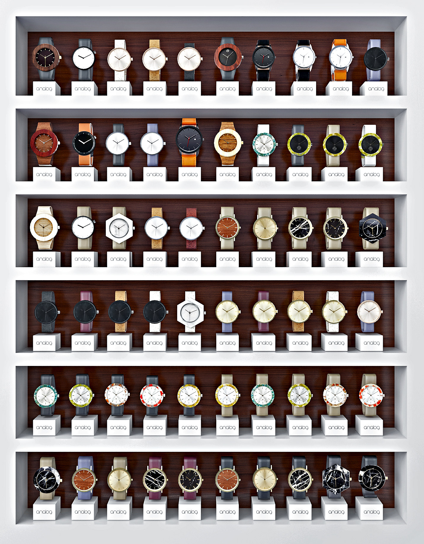 现代手表,货柜,展架3d模型下载