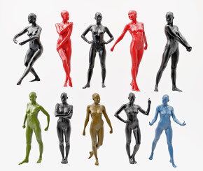 现代女性人体模特,3d模型下载