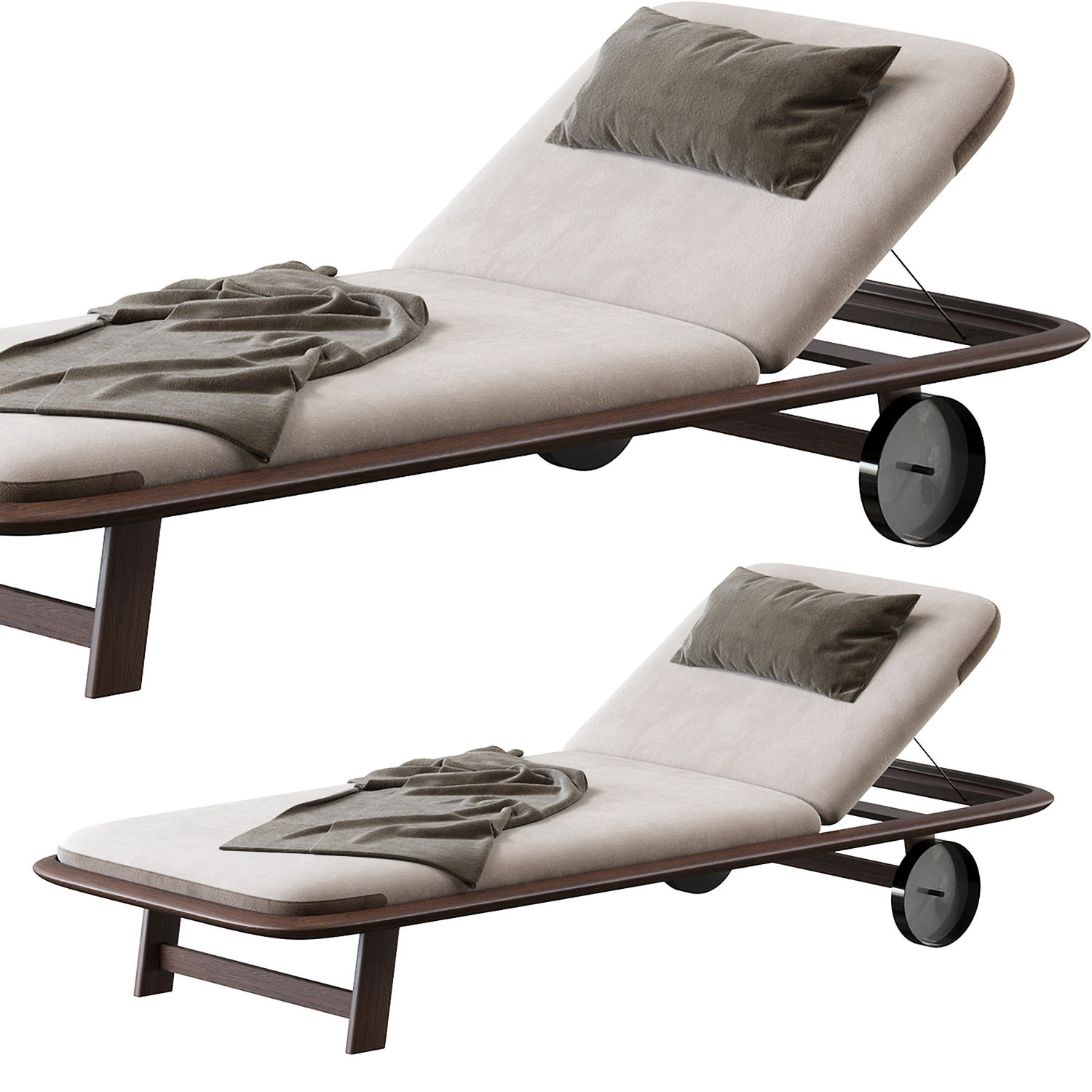 Exteta 现代休闲躺椅3d模型下载