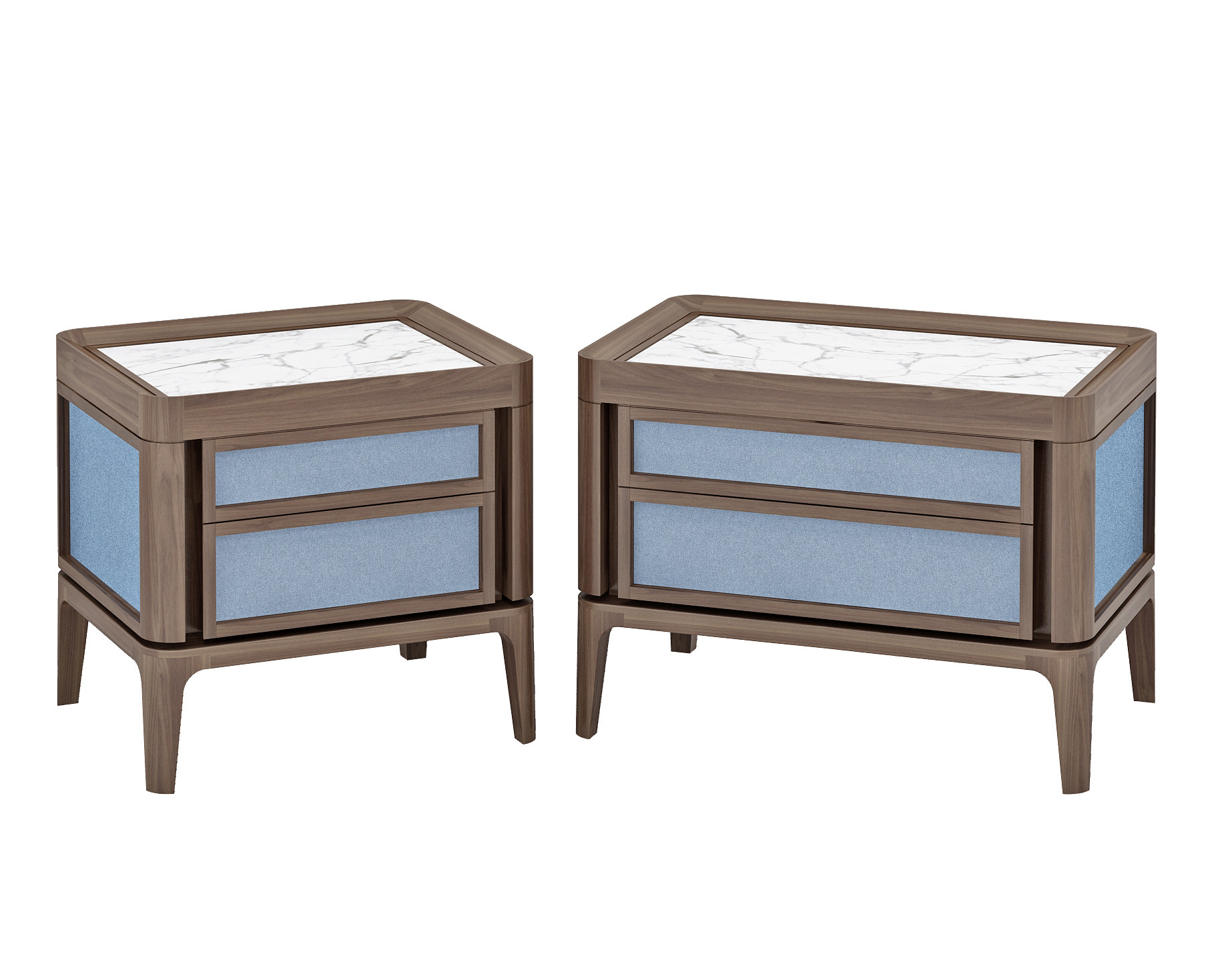 现代木质床头柜,3d模型下载