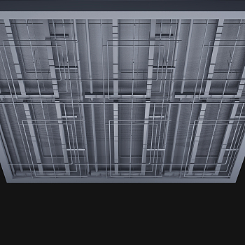 工业LOFT吊顶,吊顶 ，管线管道3d模型下载