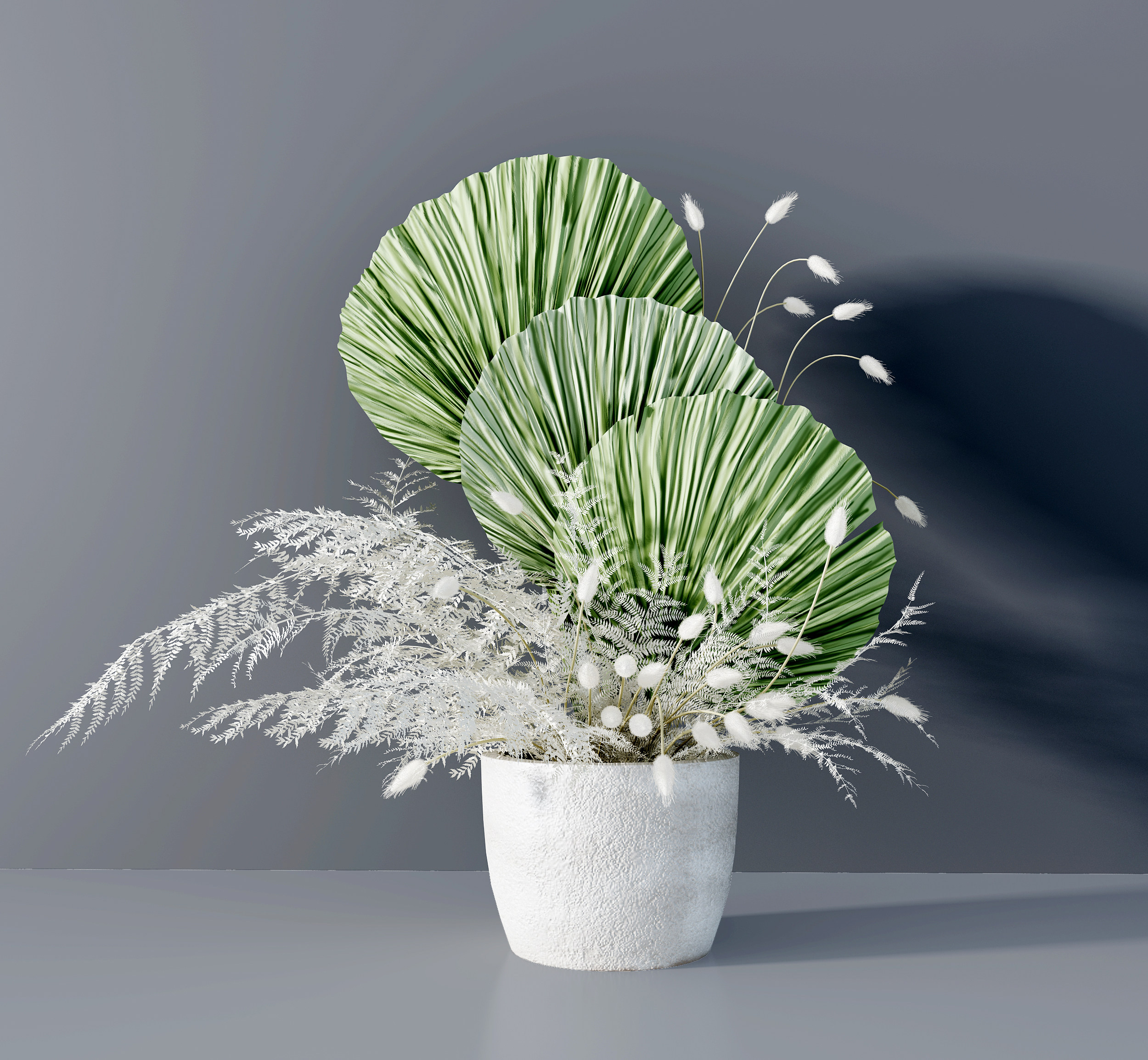 现代花卉盆栽,花艺3d模型下载