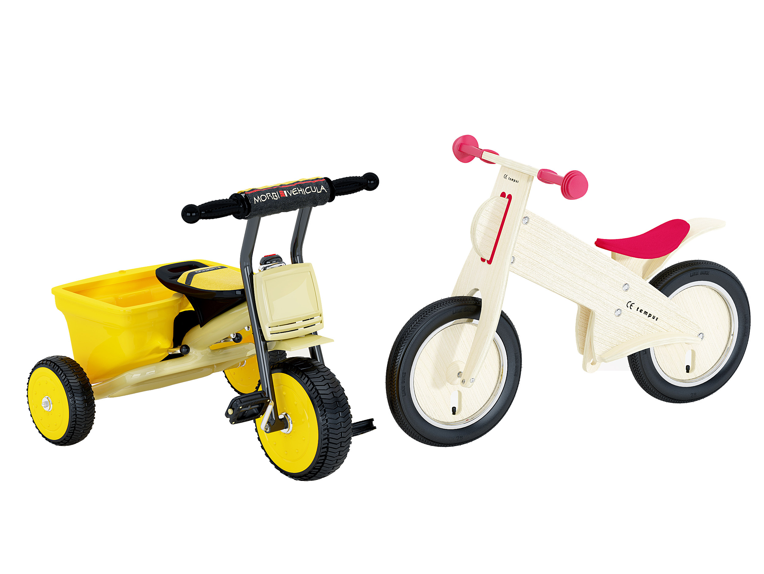 儿童玩具自行车3d模型下载