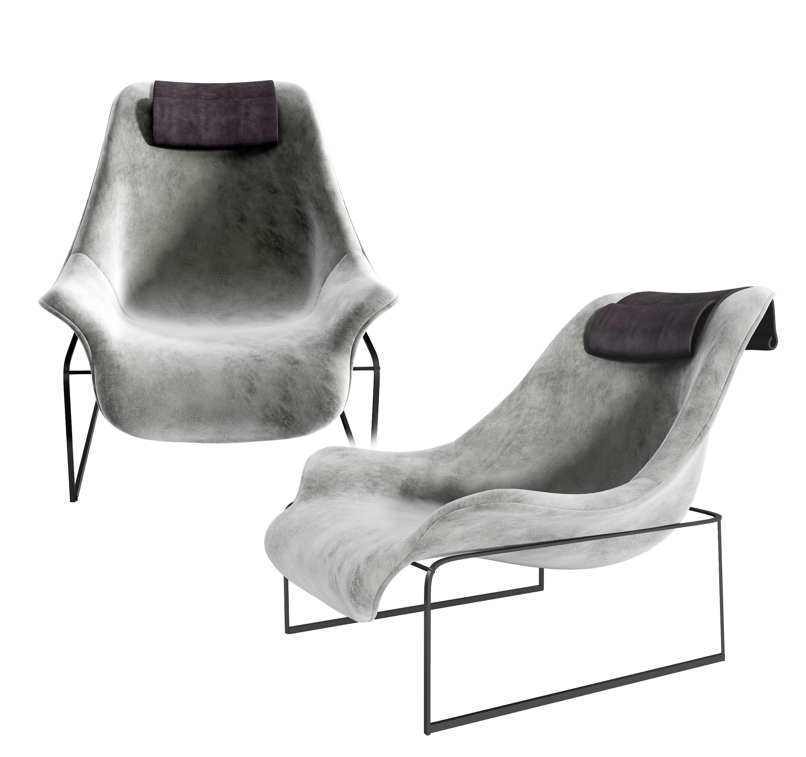 现代单椅3d模型下载