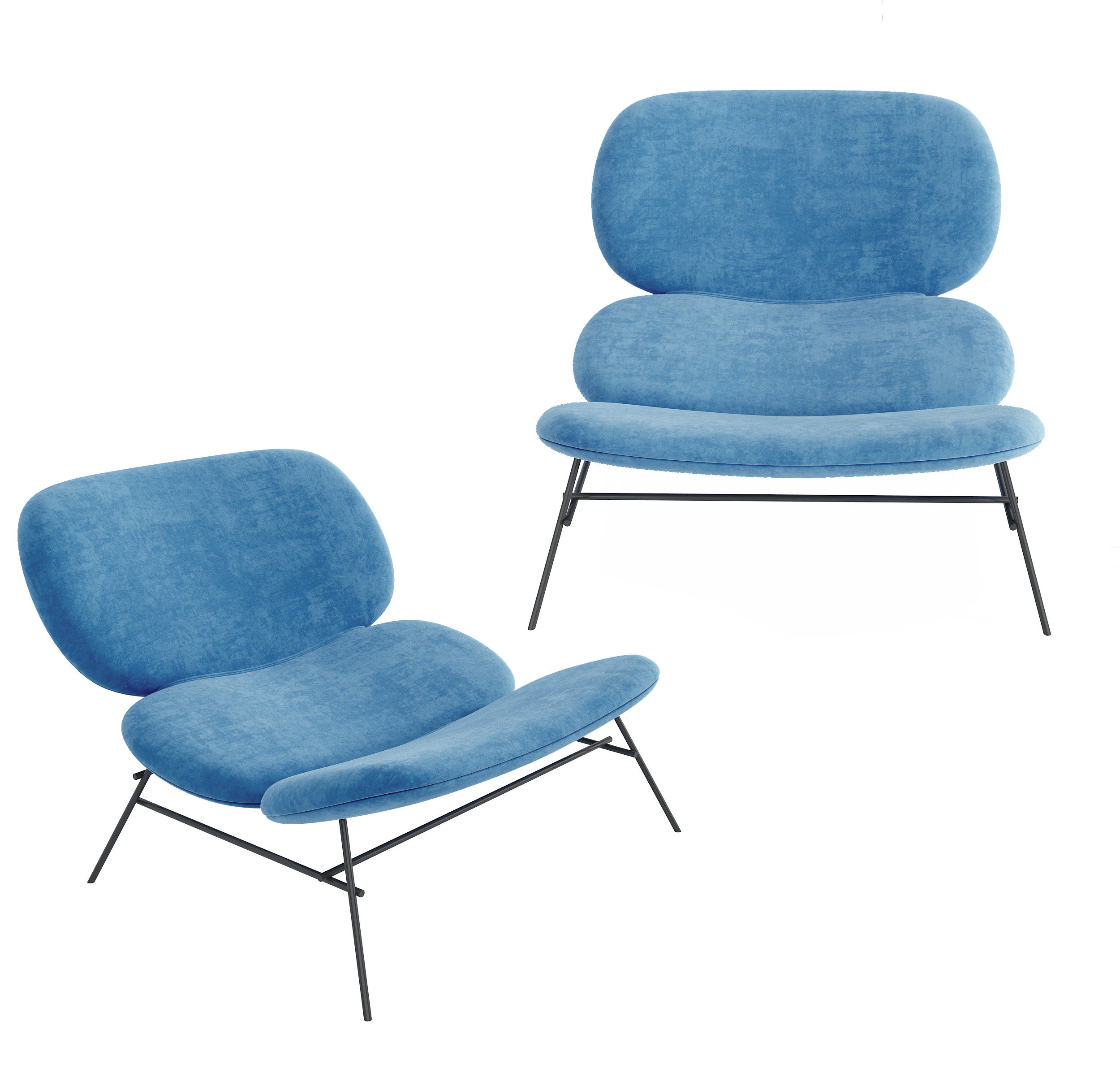 意大利 Tacchini KellyL 现代躺椅,椅子,休闲椅3d模型下载