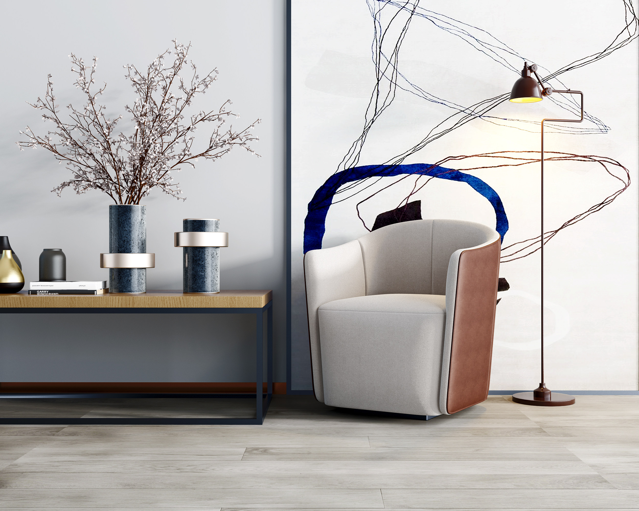 现代单人沙发,3d模型下载