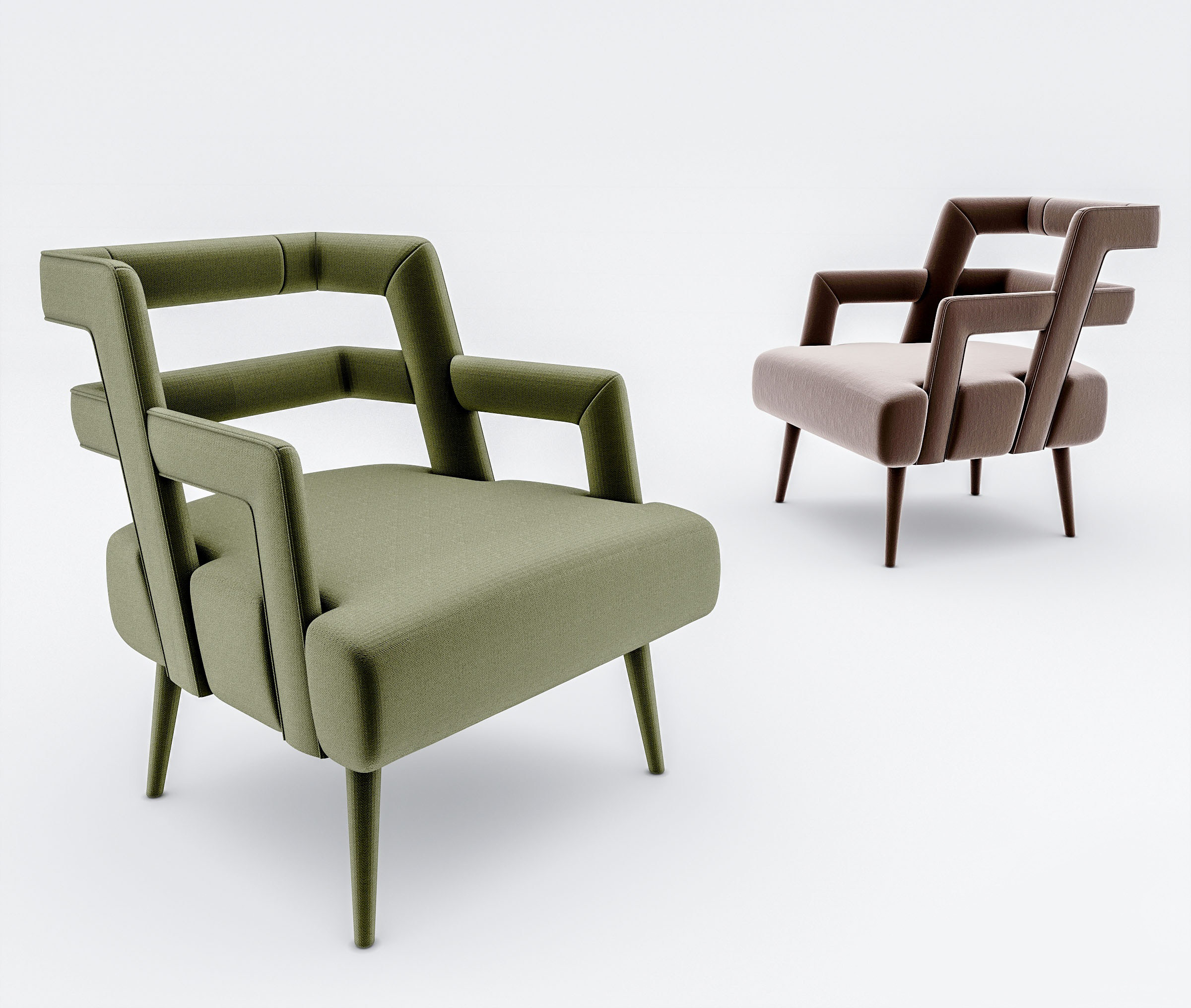 CIPRIANI HOMOOD现代单人沙发椅3d模型下载