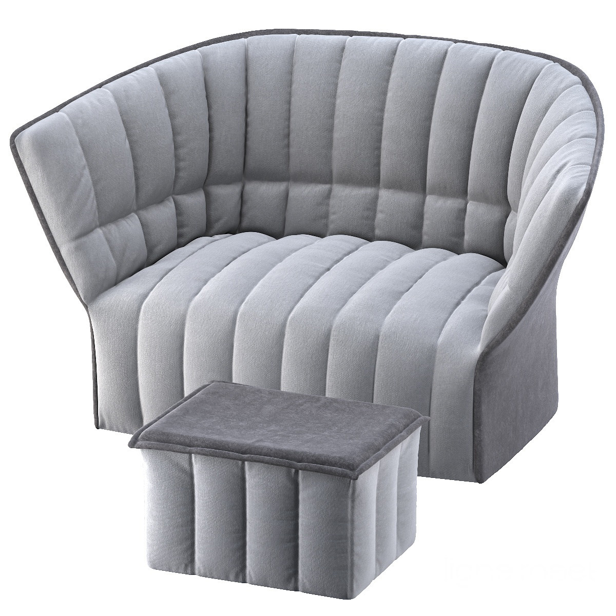 现代单人沙发3d模型下载