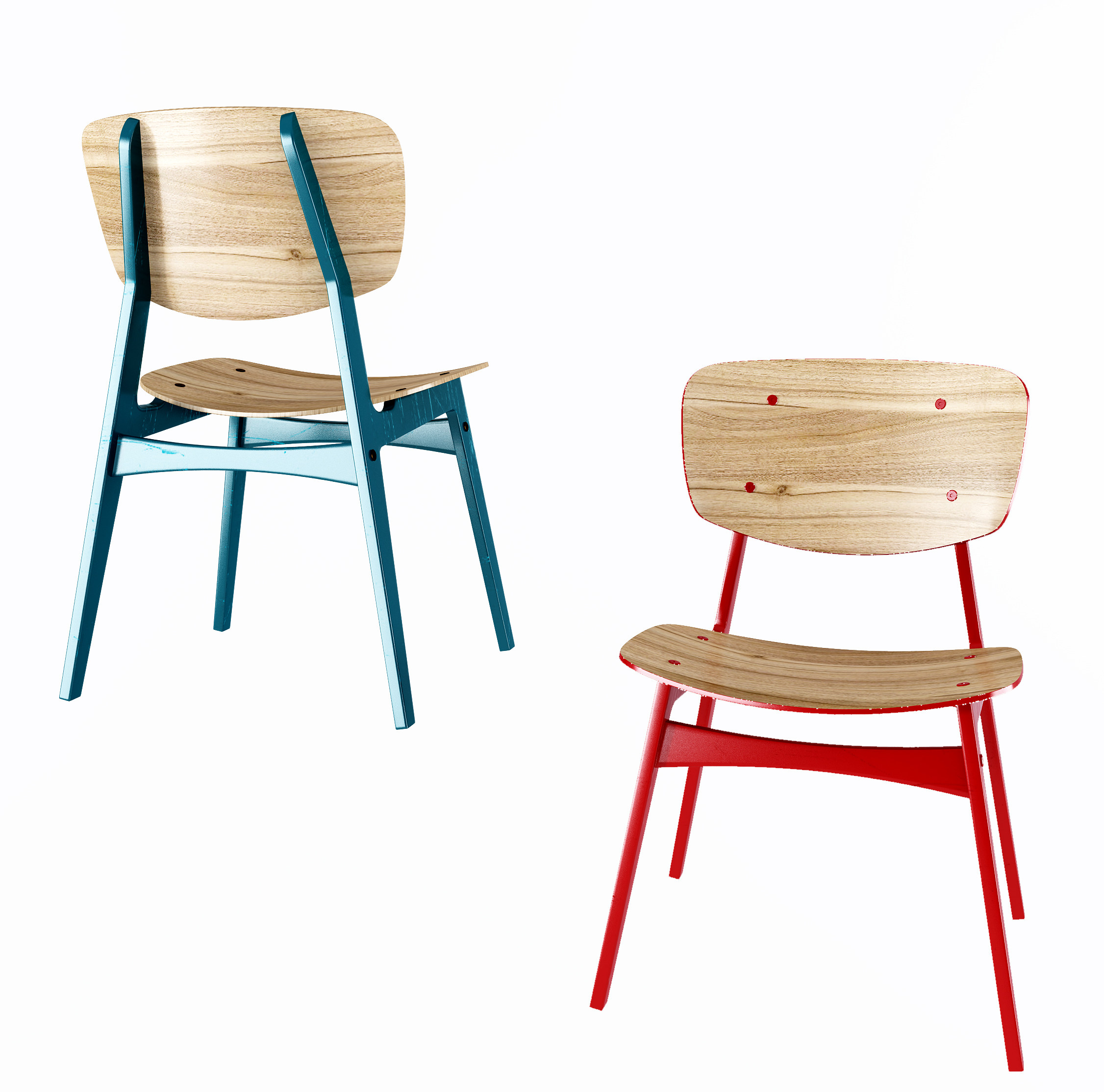 北欧木质单椅,椅子,3d模型下载