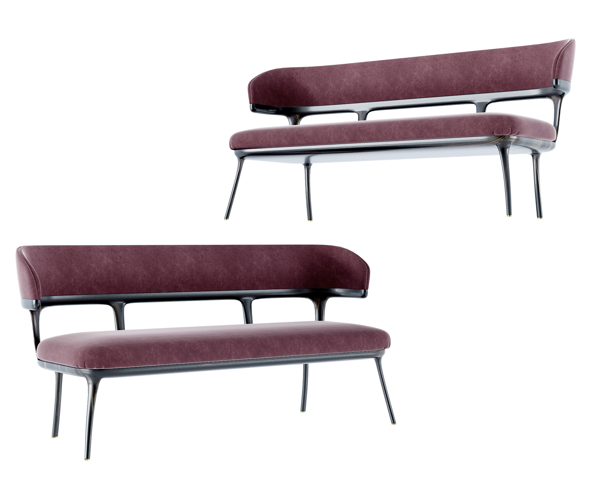 现代室外多人沙发凳,3d模型下载