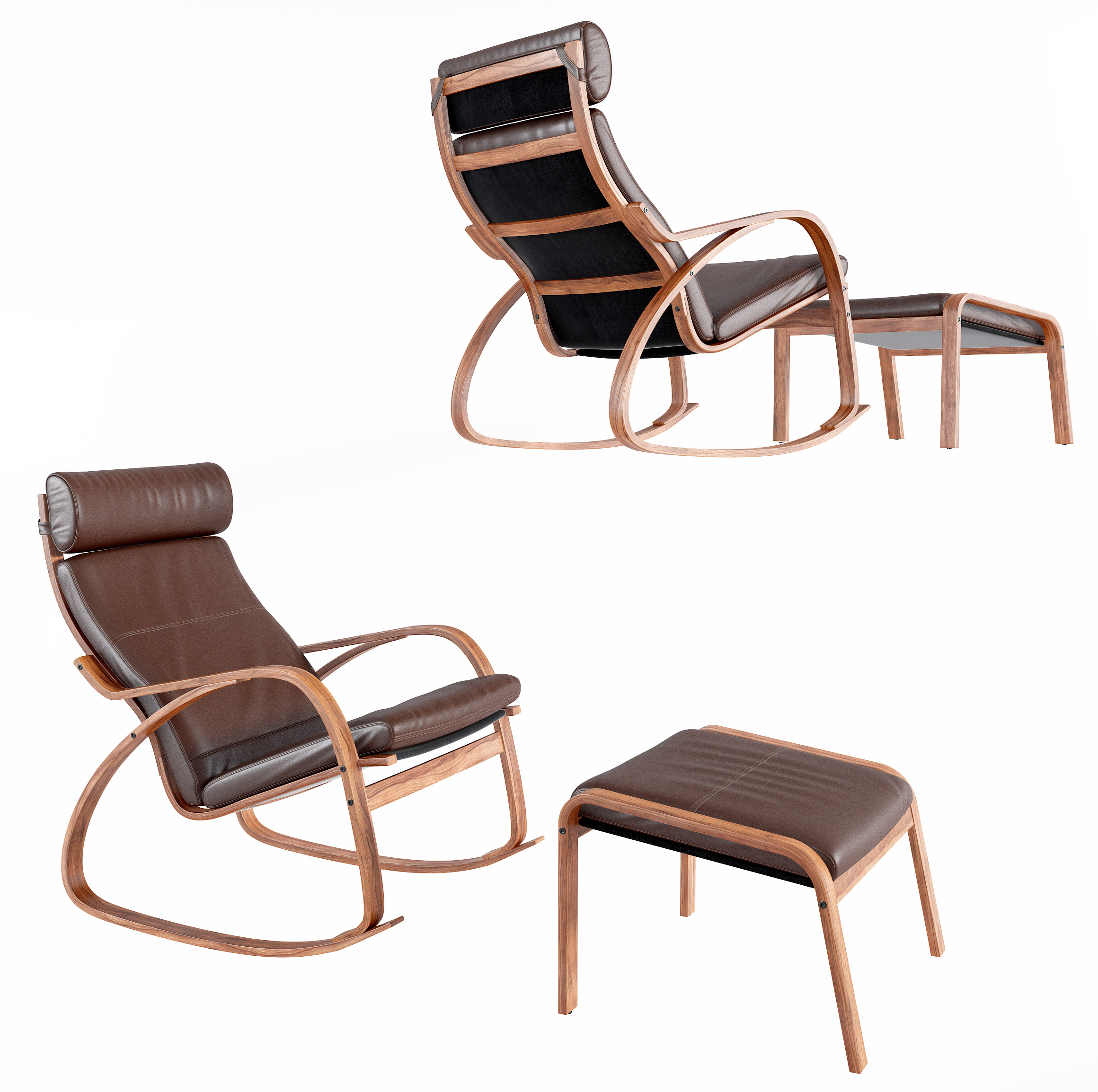 现代躺椅3d模型下载
