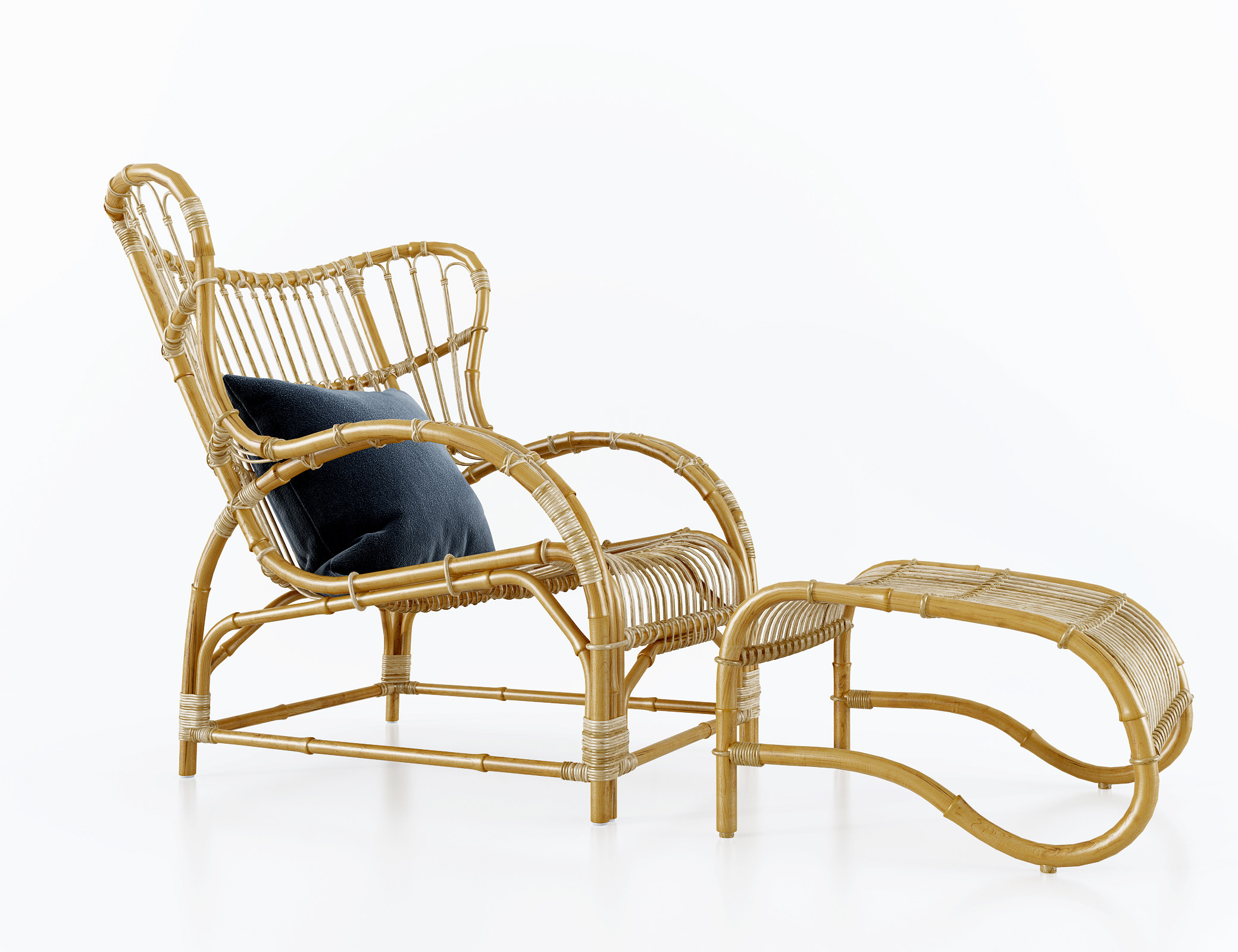 丹麦sika 北欧躺椅,3d模型下载