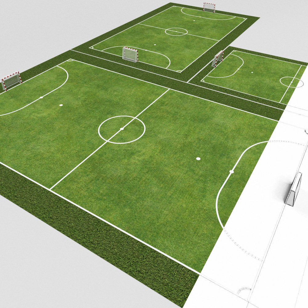 足球场3d模型下载
