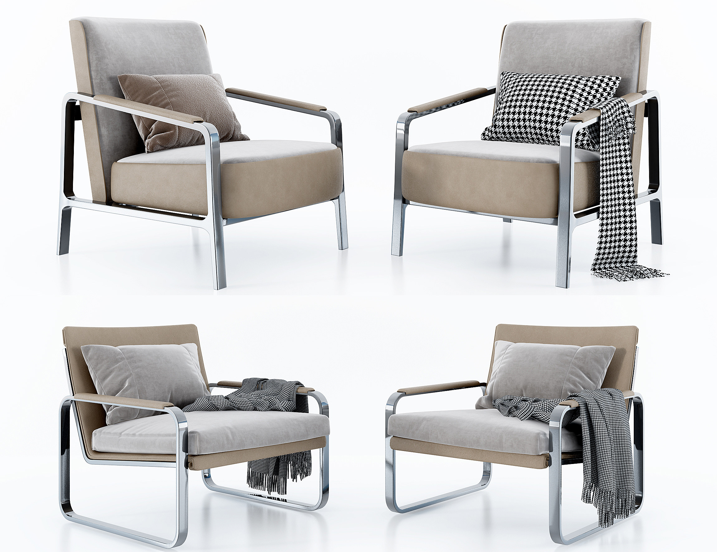 现代单椅,单人休闲椅,椅子, (1)3d模型下载