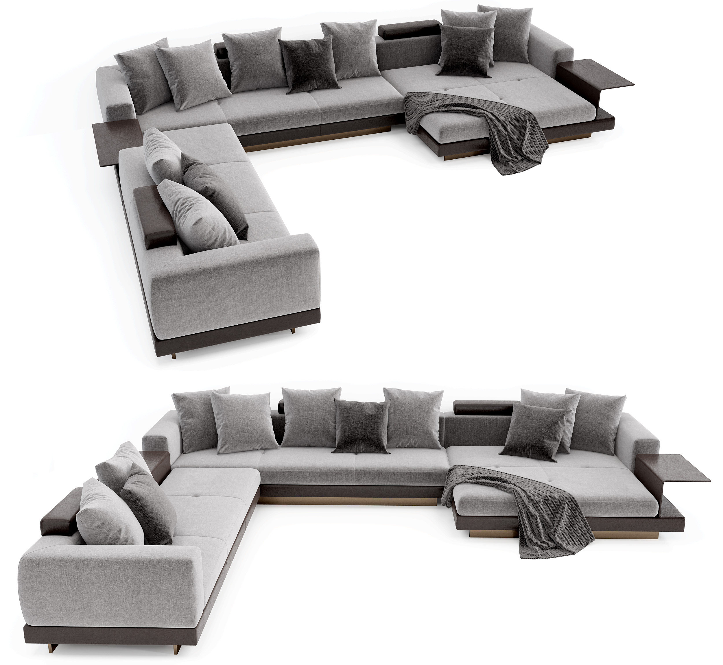 意大利 minotti  米洛提 现代多人沙发3d模型下载