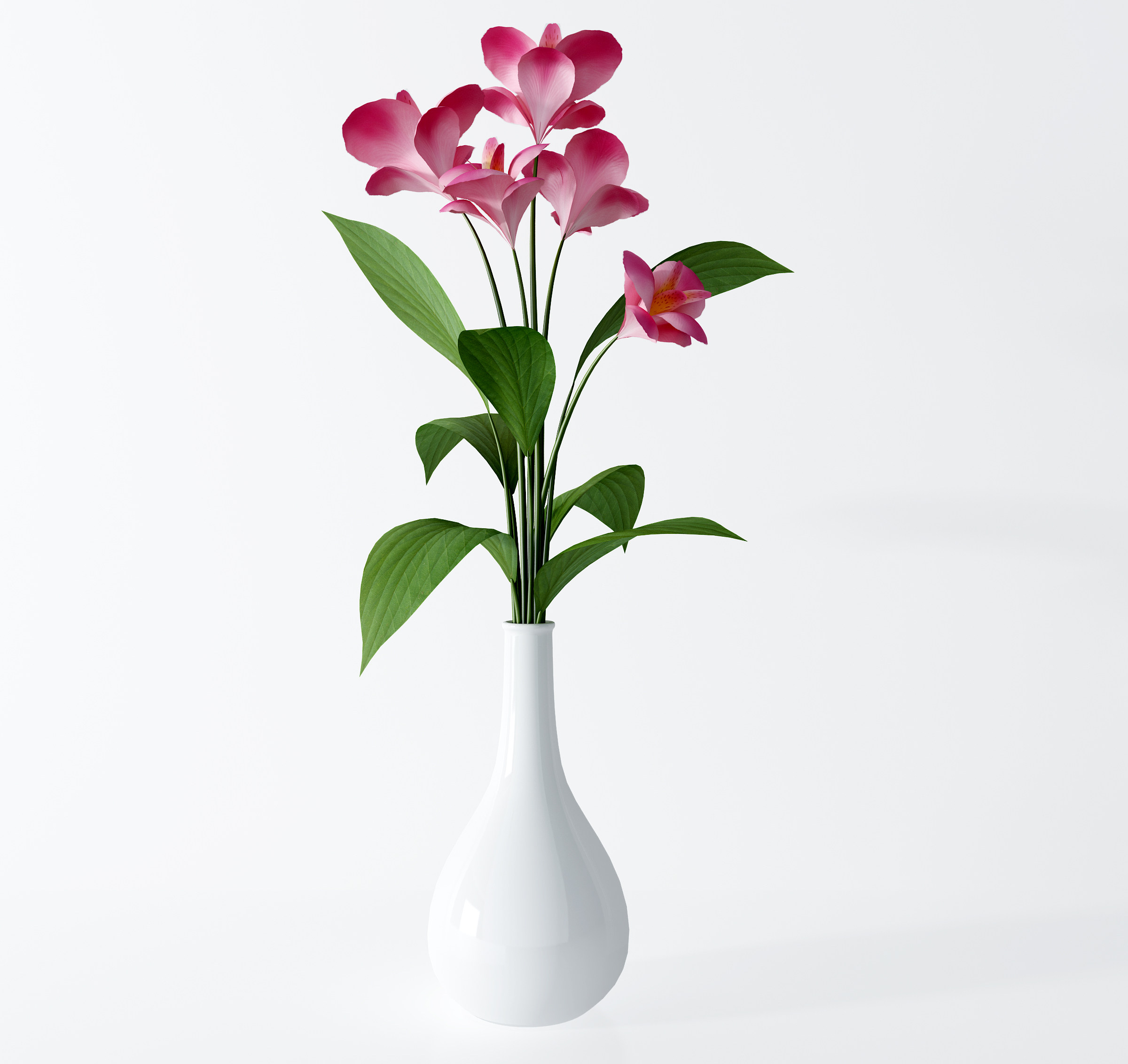现代花艺,花瓶,3d模型下载