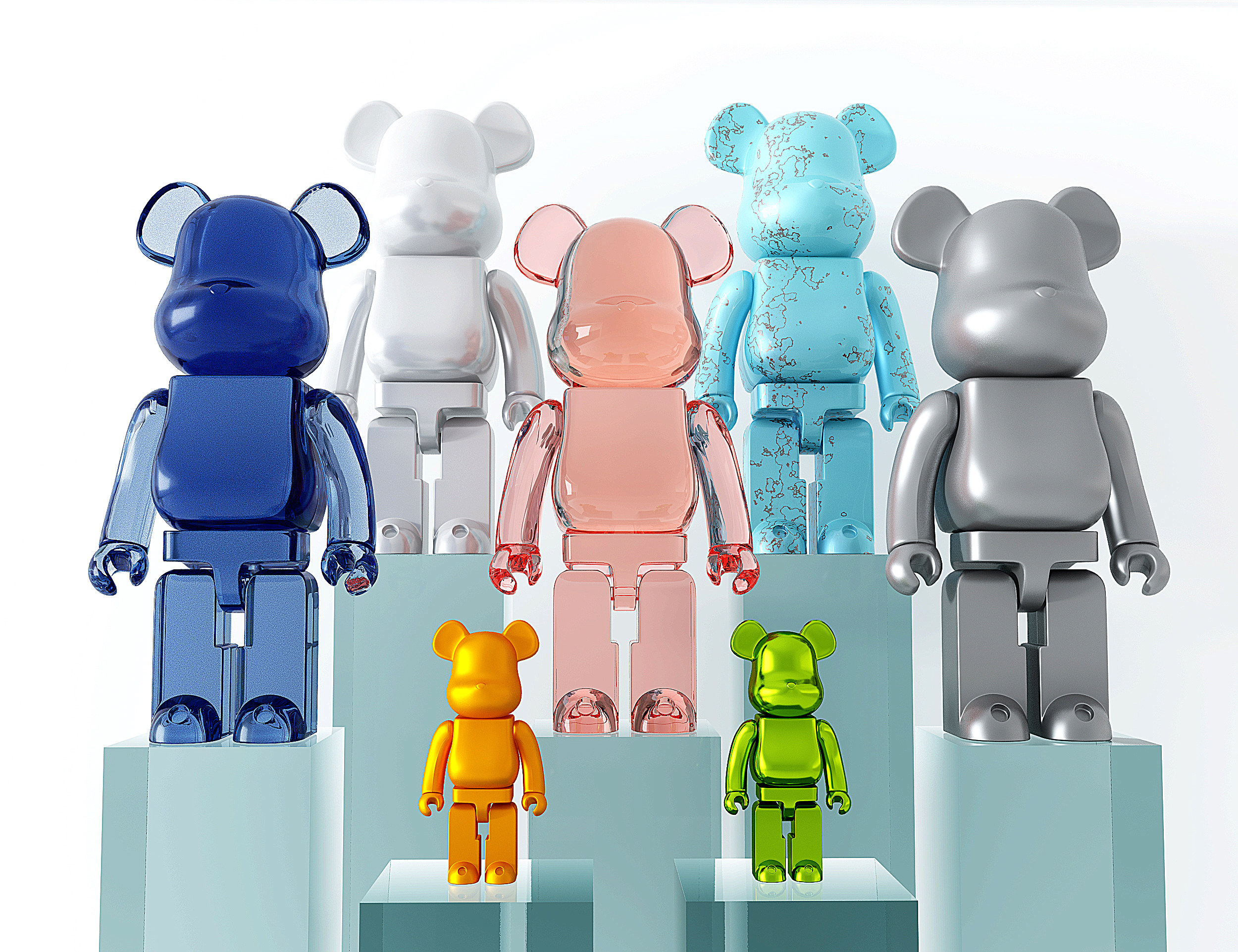 现代暴力熊玩具,暴力熊玩具摆件 3d模型下载