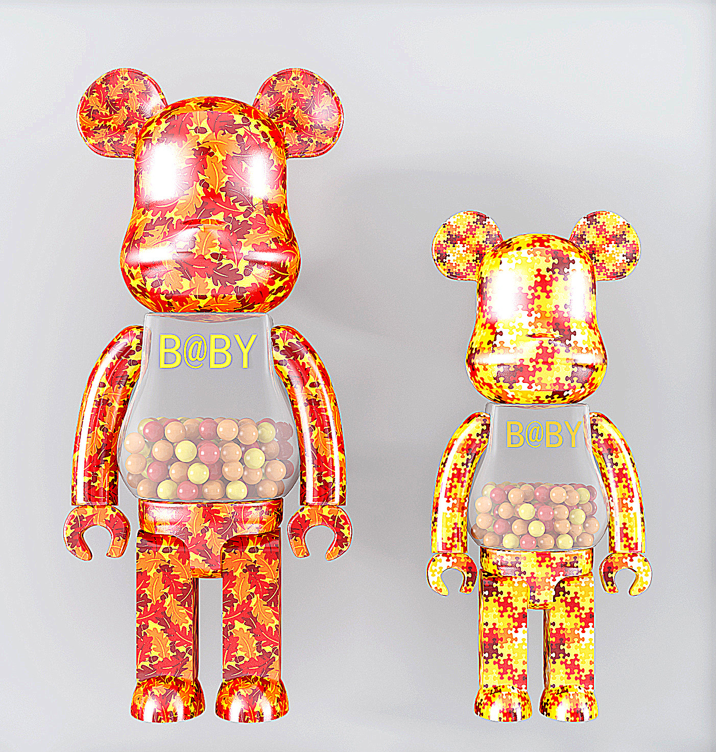 现代潮流积木熊,装饰摆件,暴力熊摆件 (1)3d模型下载