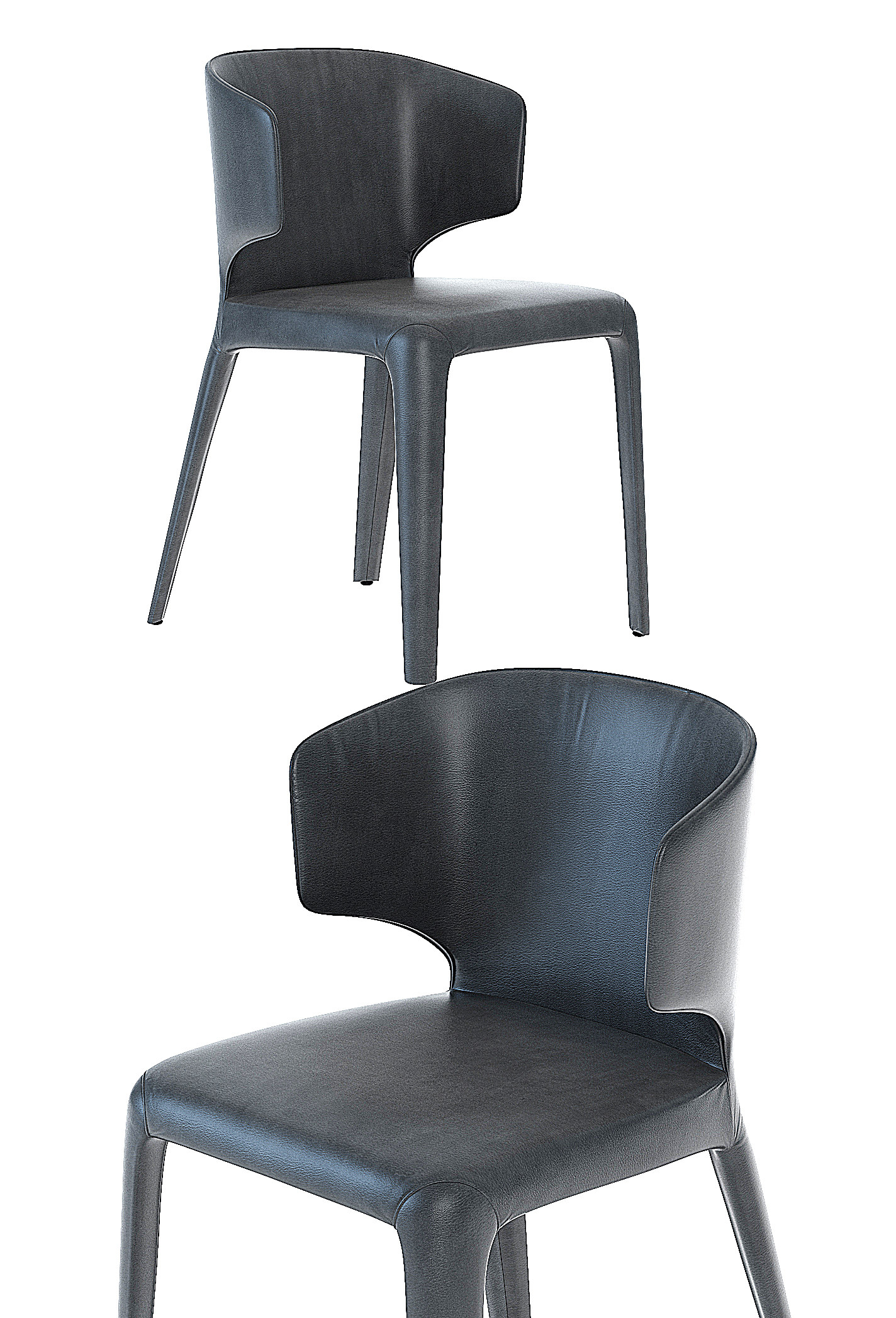 现代单椅，椅子餐椅3d模型下载