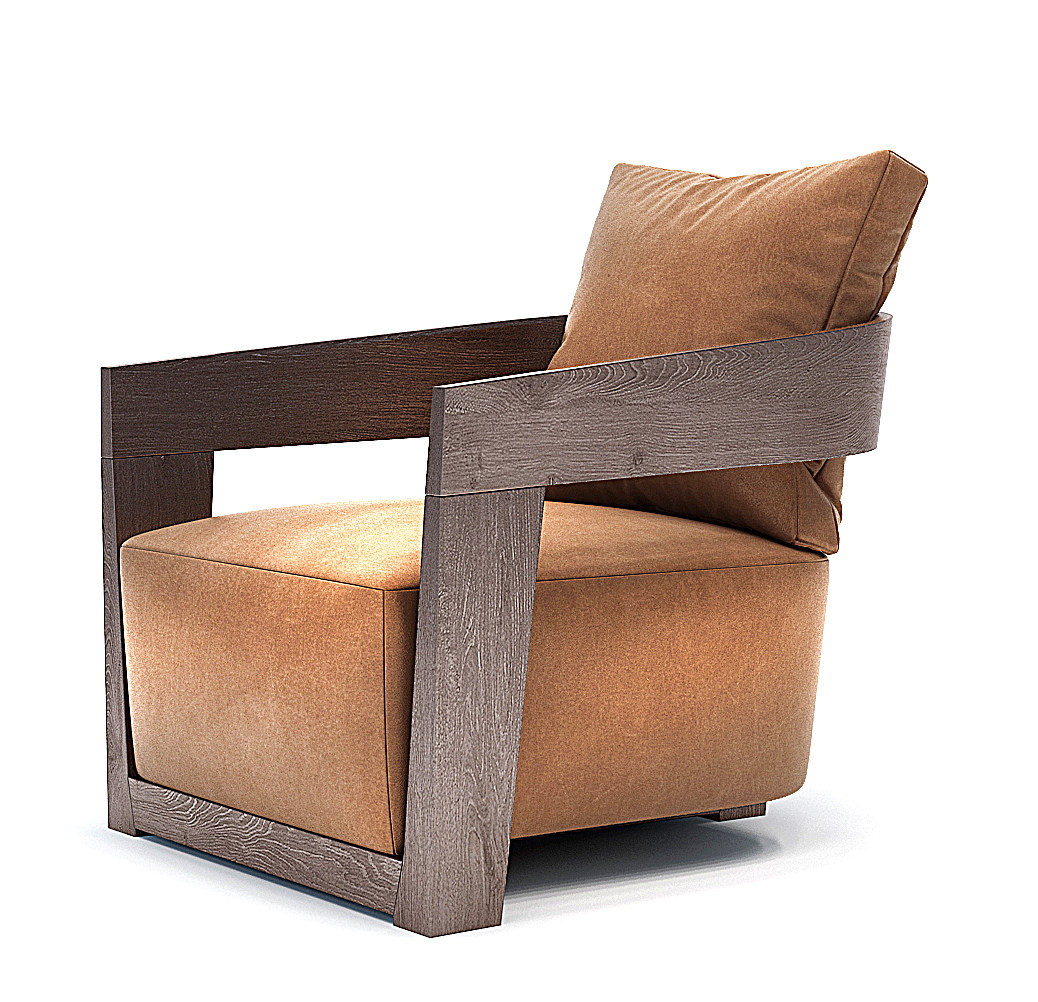 现代单人沙发，3d模型下载