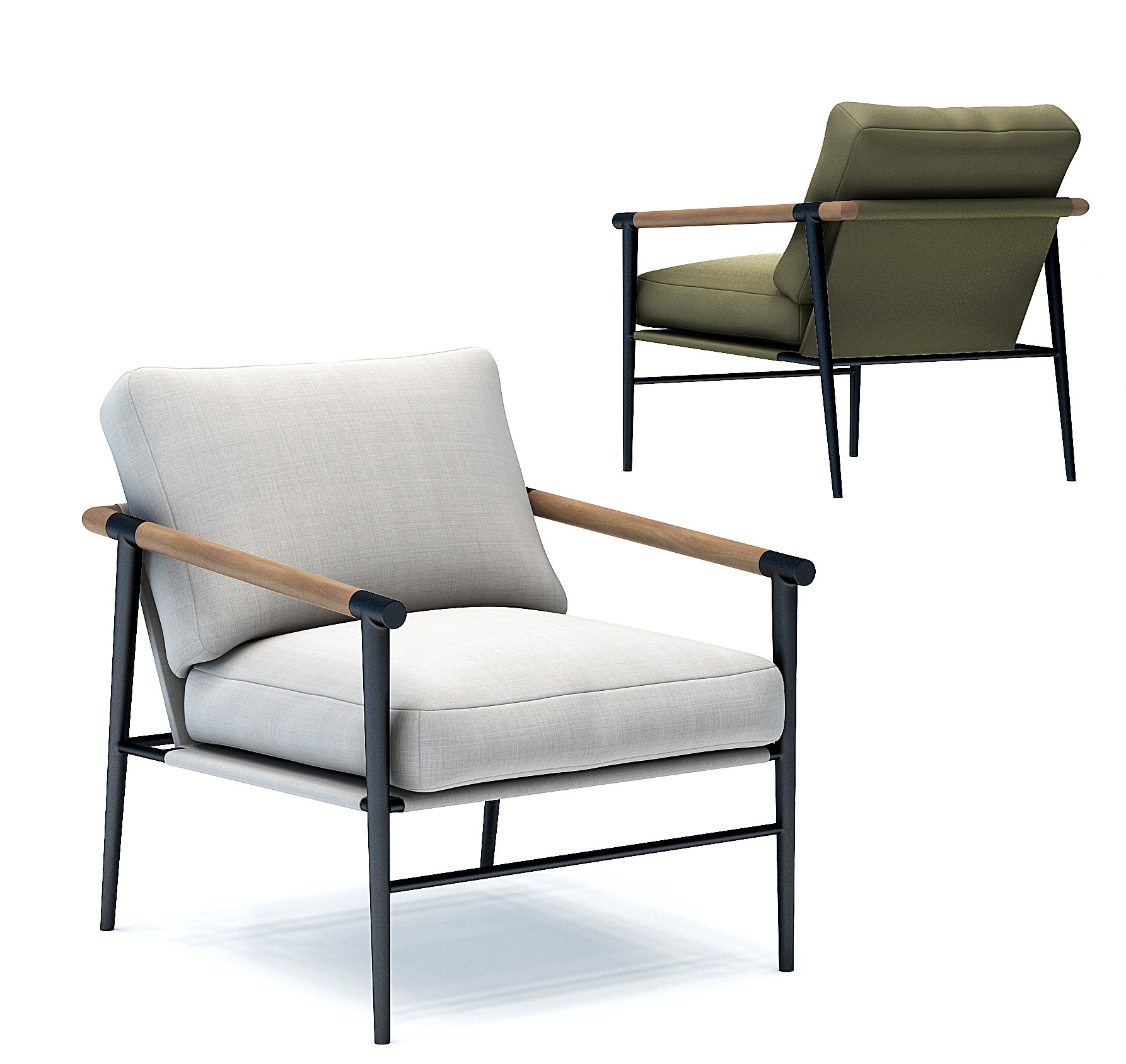 现代休闲椅单椅3d模型下载