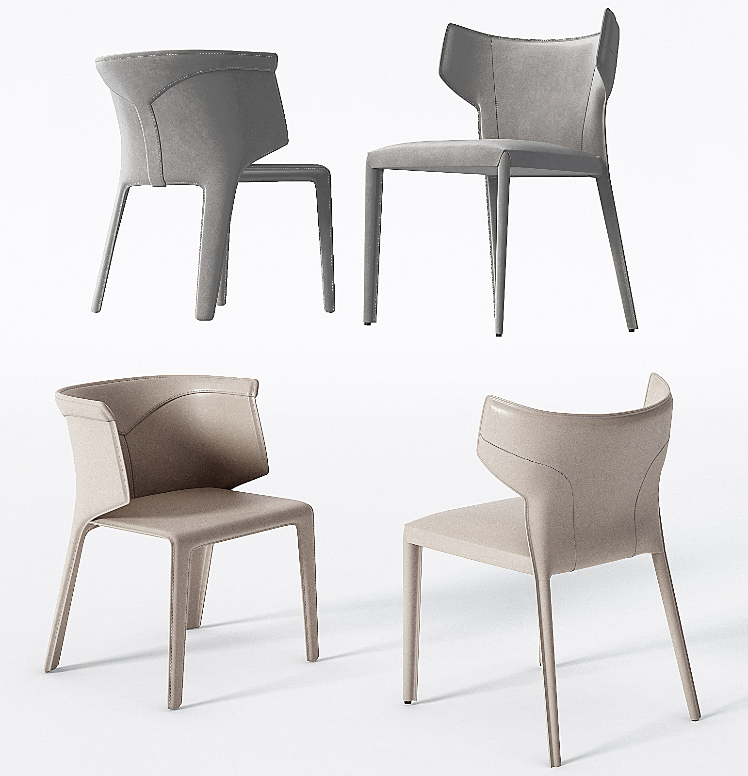 现代单椅椅子3d模型下载