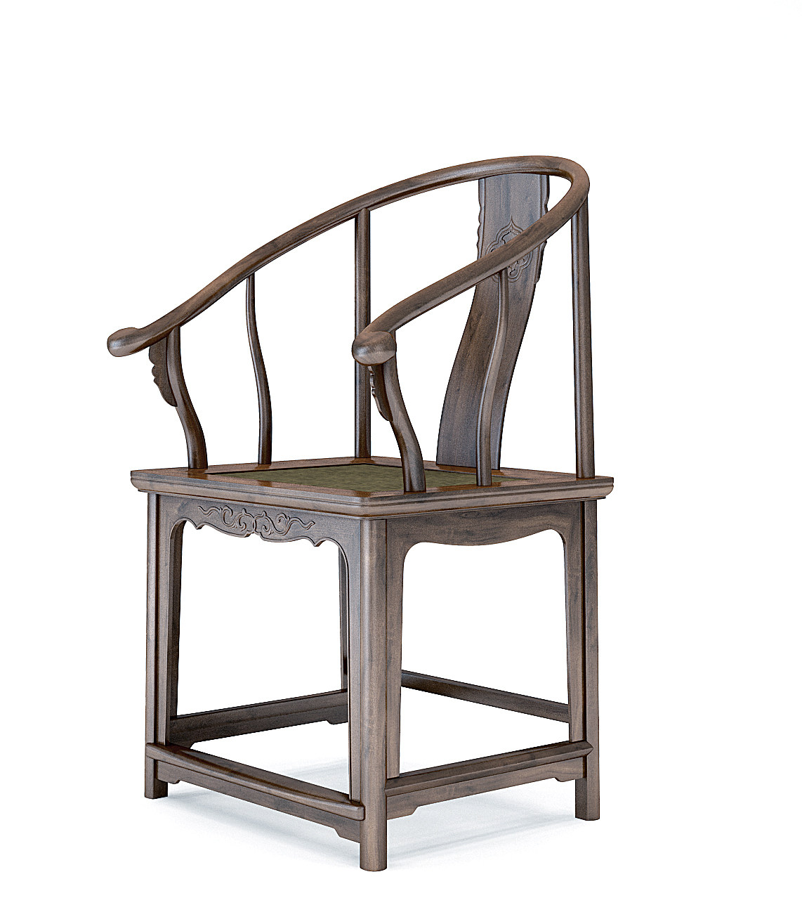 中式古典红木家具实木圈椅3d模型下载