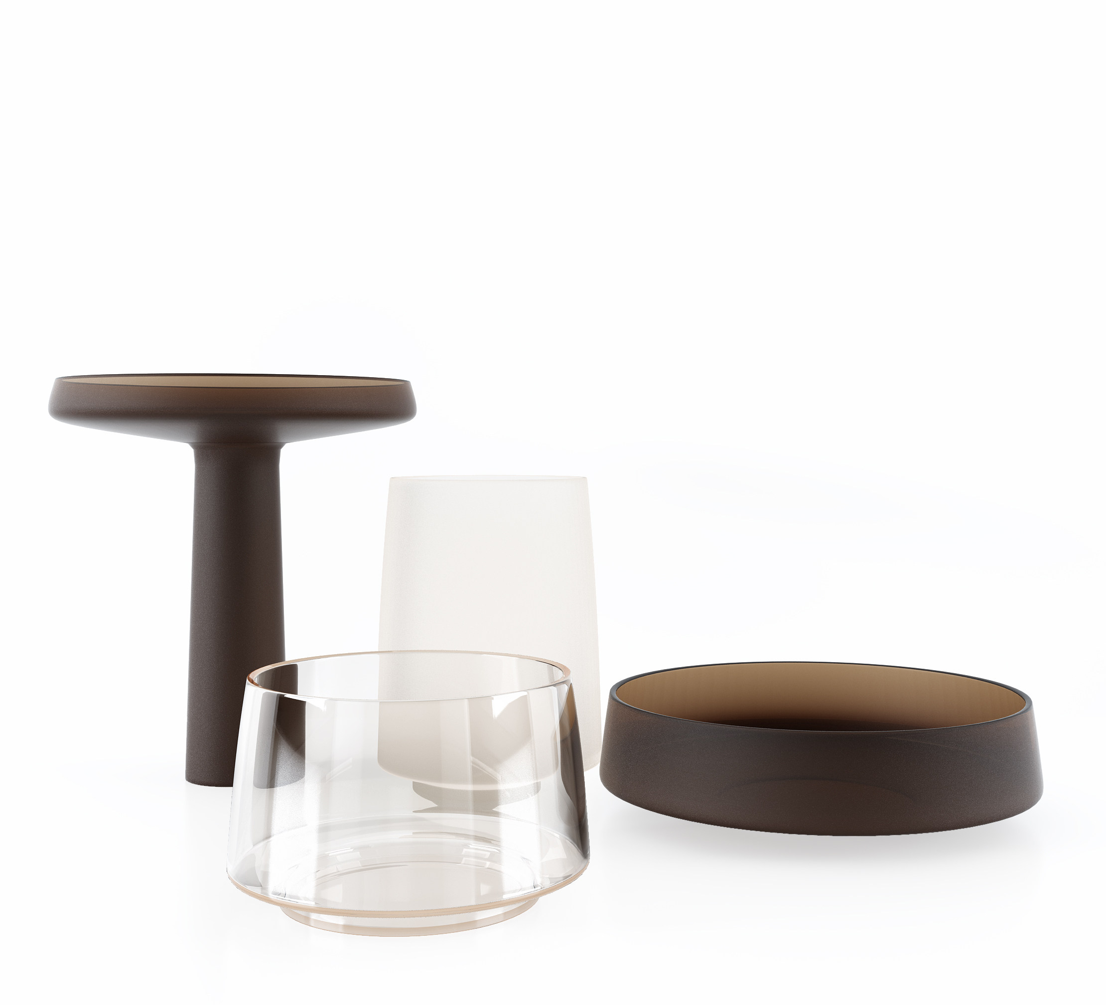现代饰品摆件,器皿, 玻璃杯餐具(1)3d模型下载