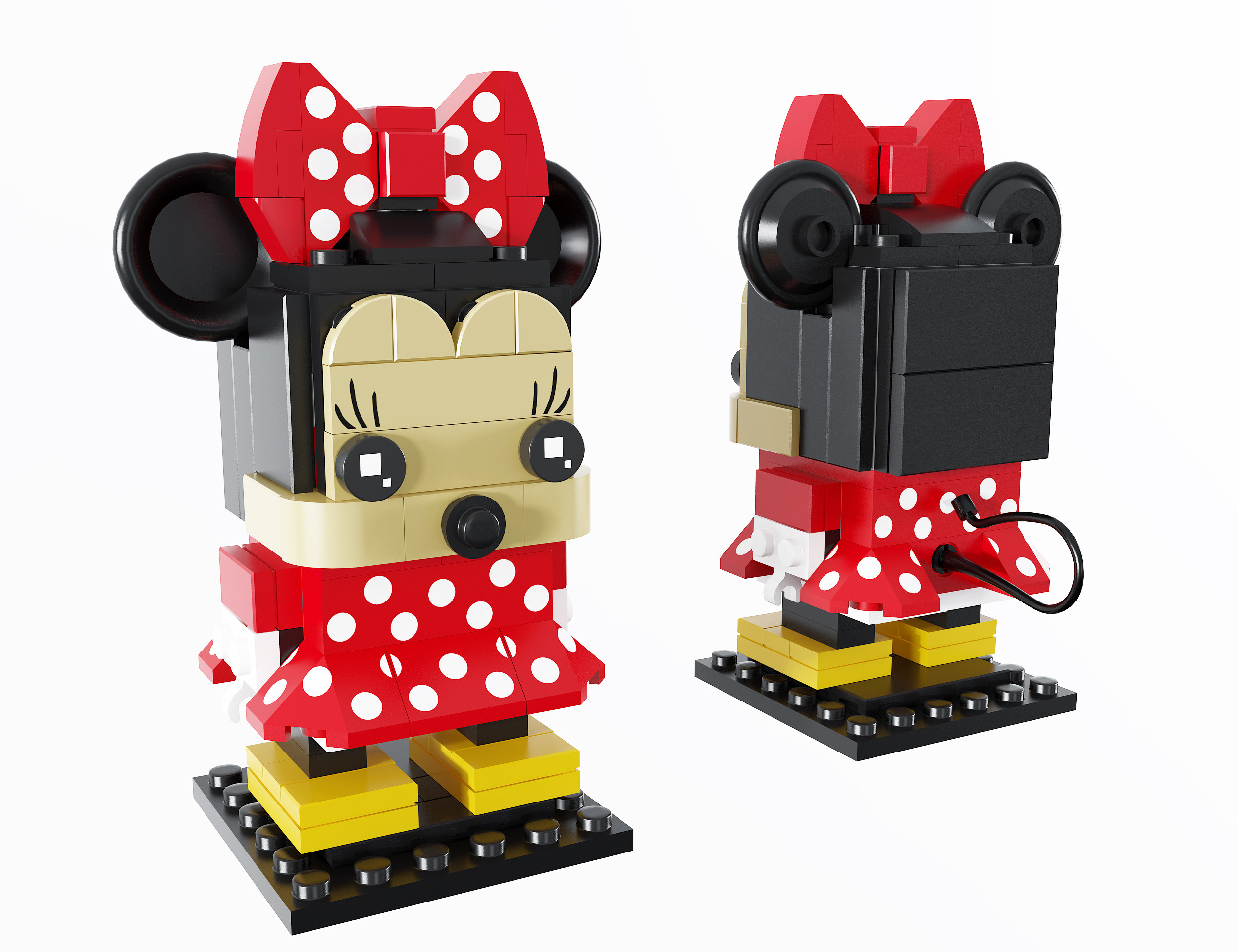 现代乐高米老鼠儿童玩具 摆件3d模型下载
