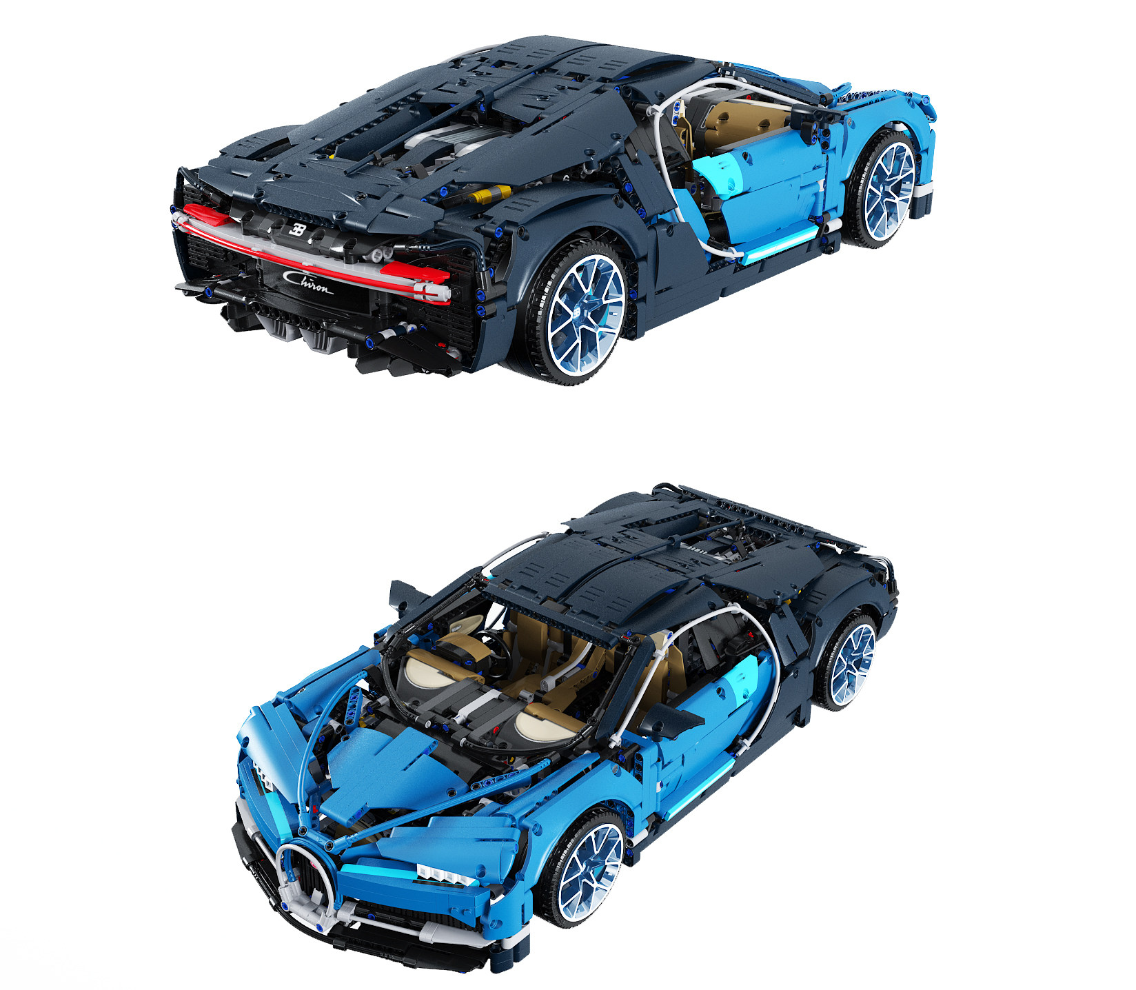 乐高布加迪汽车玩具 3d模型下载