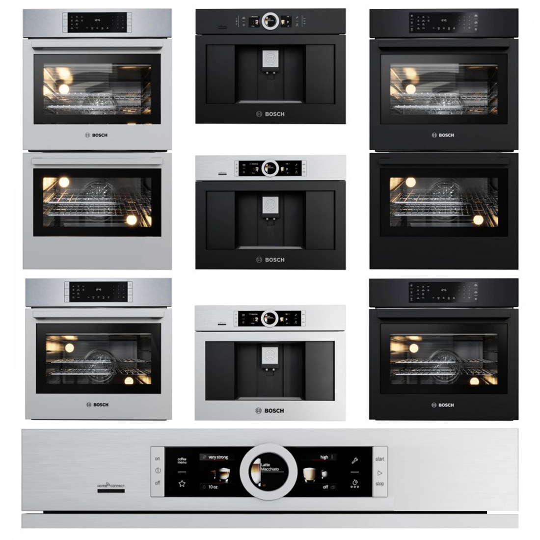 03现代厨房电器，洗碗机，微波炉，烤箱3d模型下载