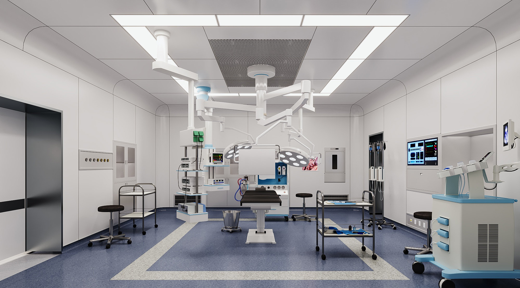现代腹腔镜手术室 3d模型下载