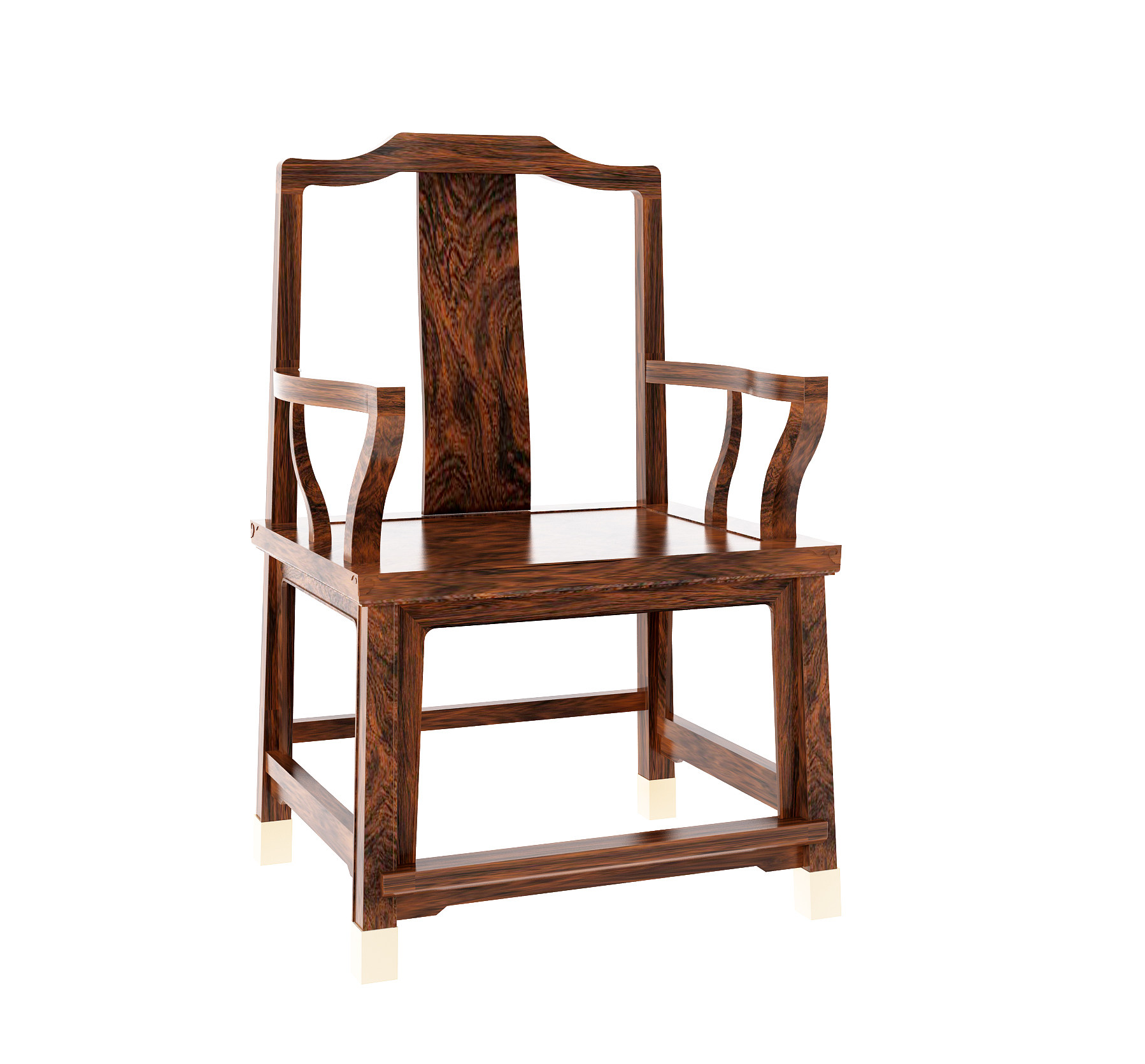 中式古典实木休闲椅 3d模型下载