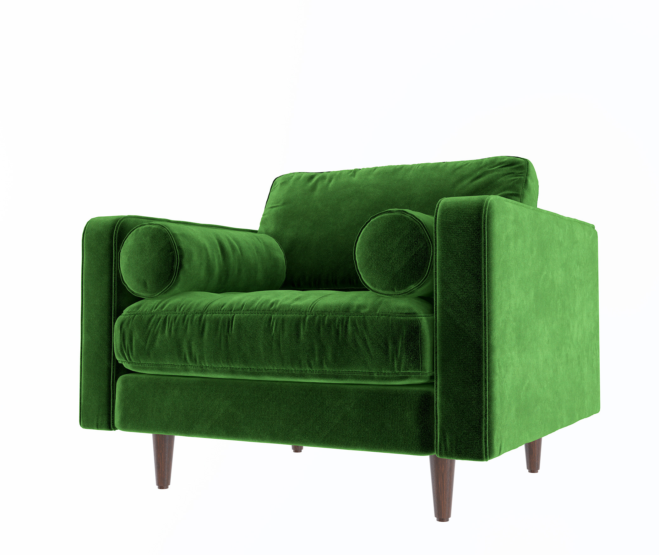 现代布艺单人沙发 3d模型下载