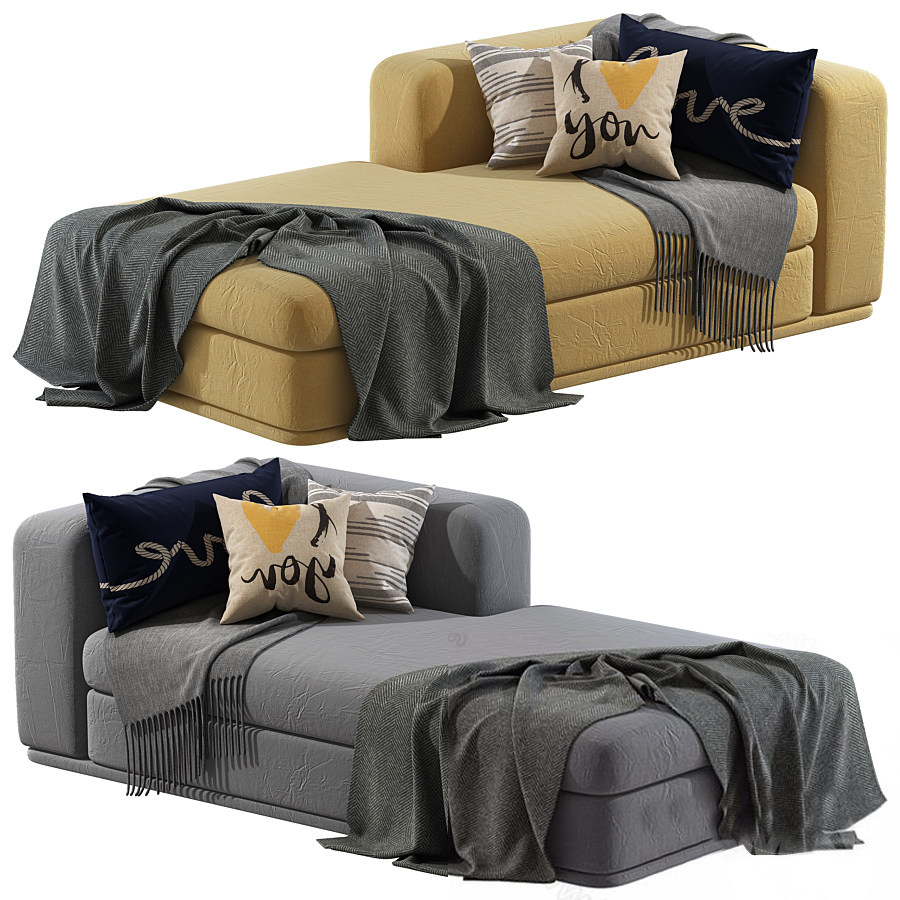 现代休闲双人沙发3d模型下载