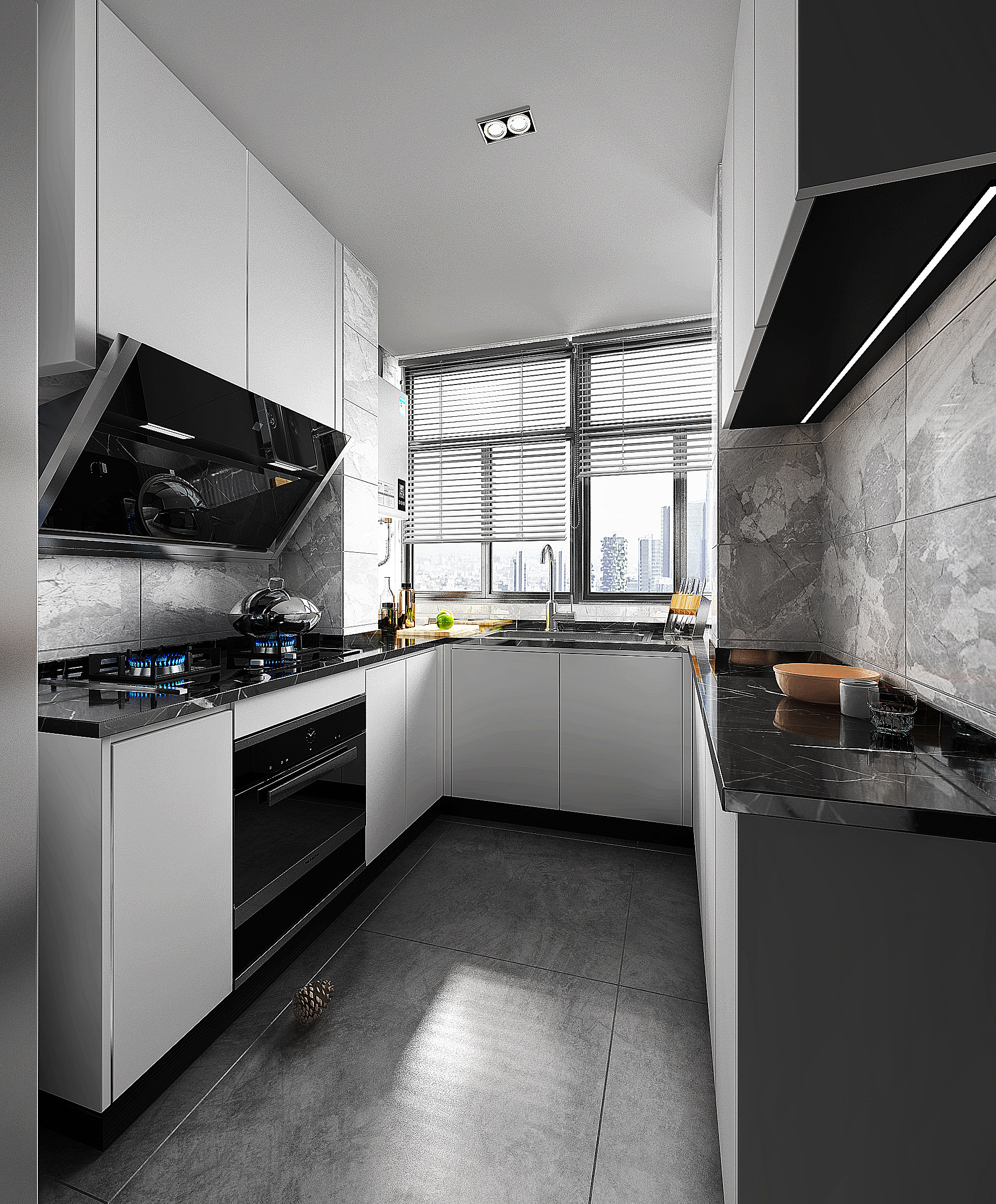现代风格厨房 3d模型下载