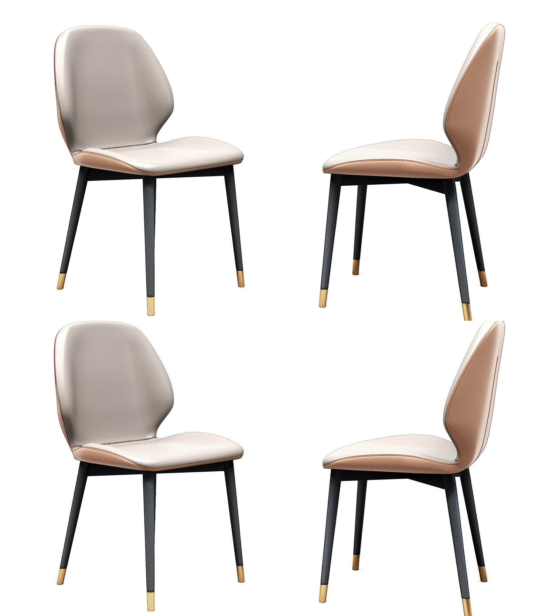 现代餐椅，单椅，椅子3d模型下载