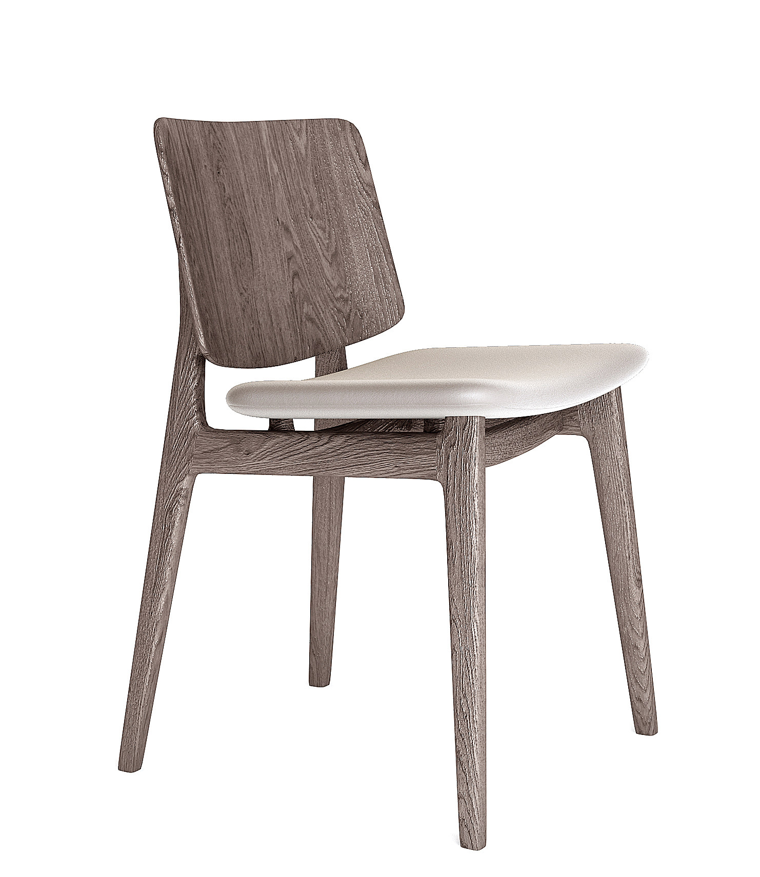 现代实木单椅3d模型下载