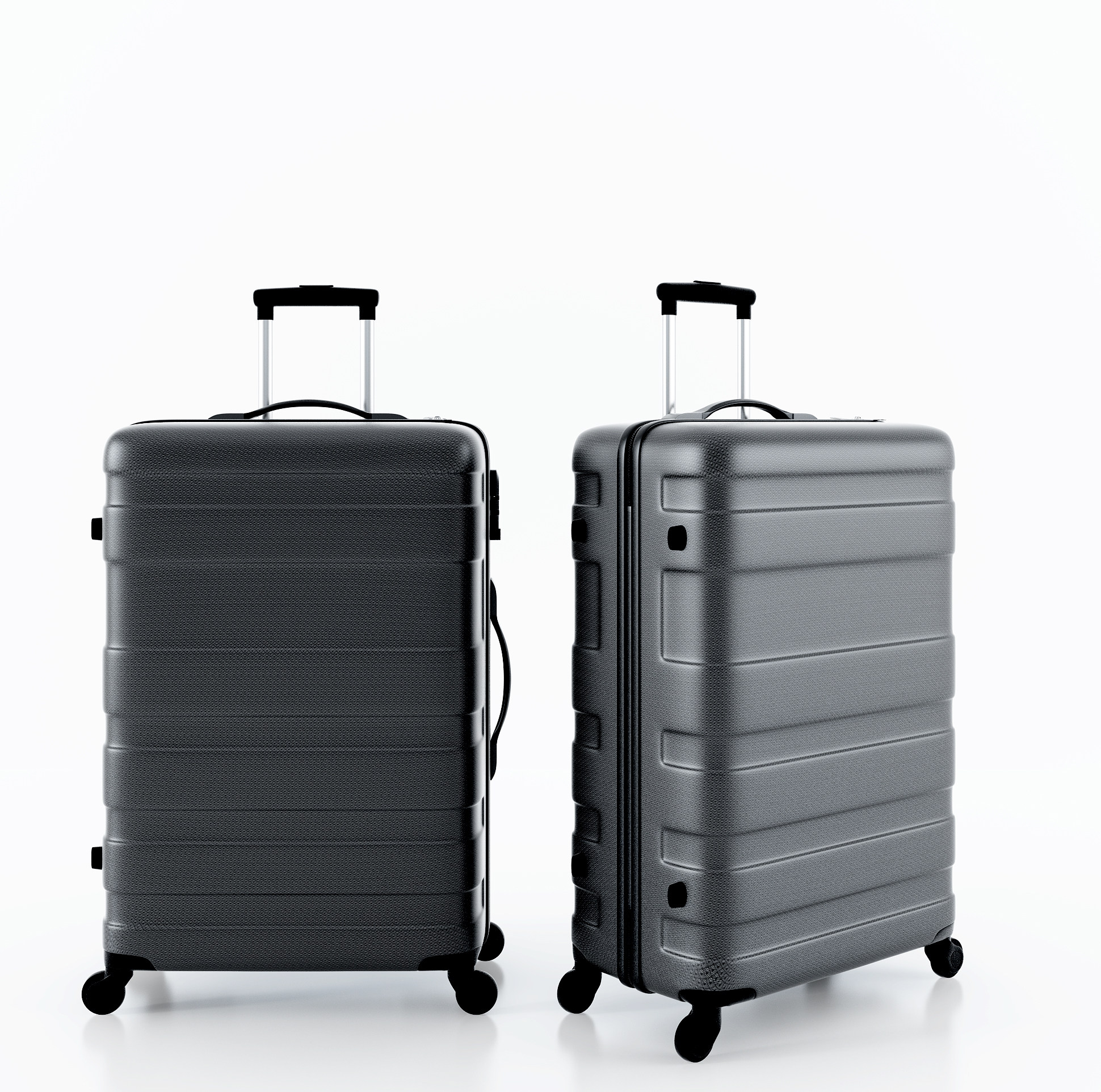 现代行李箱 拉杆箱3d模型下载