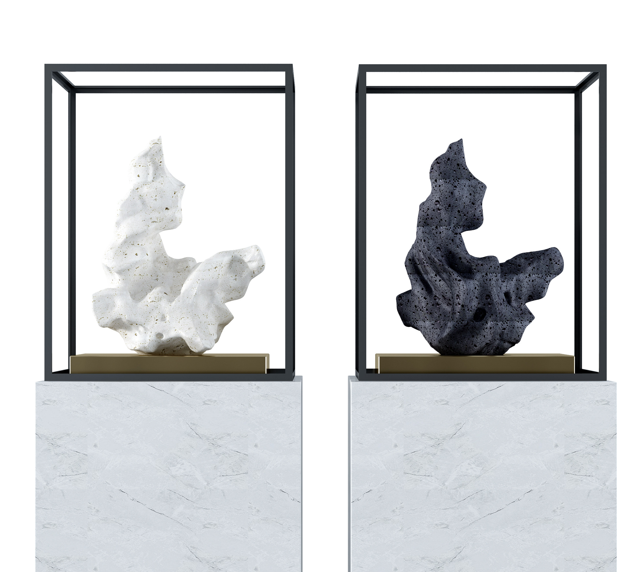 新中式石头雕塑 玩石 太湖石 (1)3d模型下载
