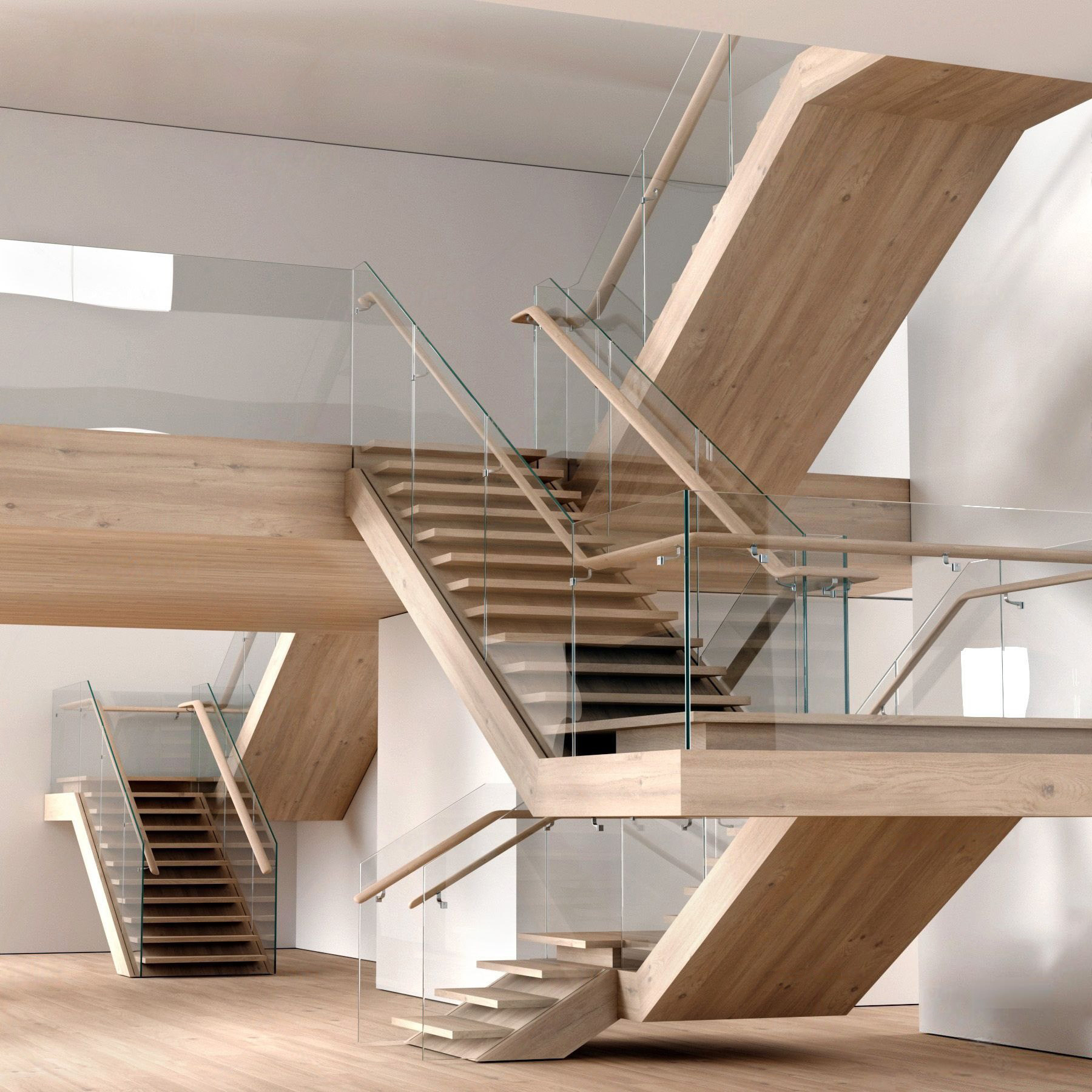 现代楼梯3d模型下载