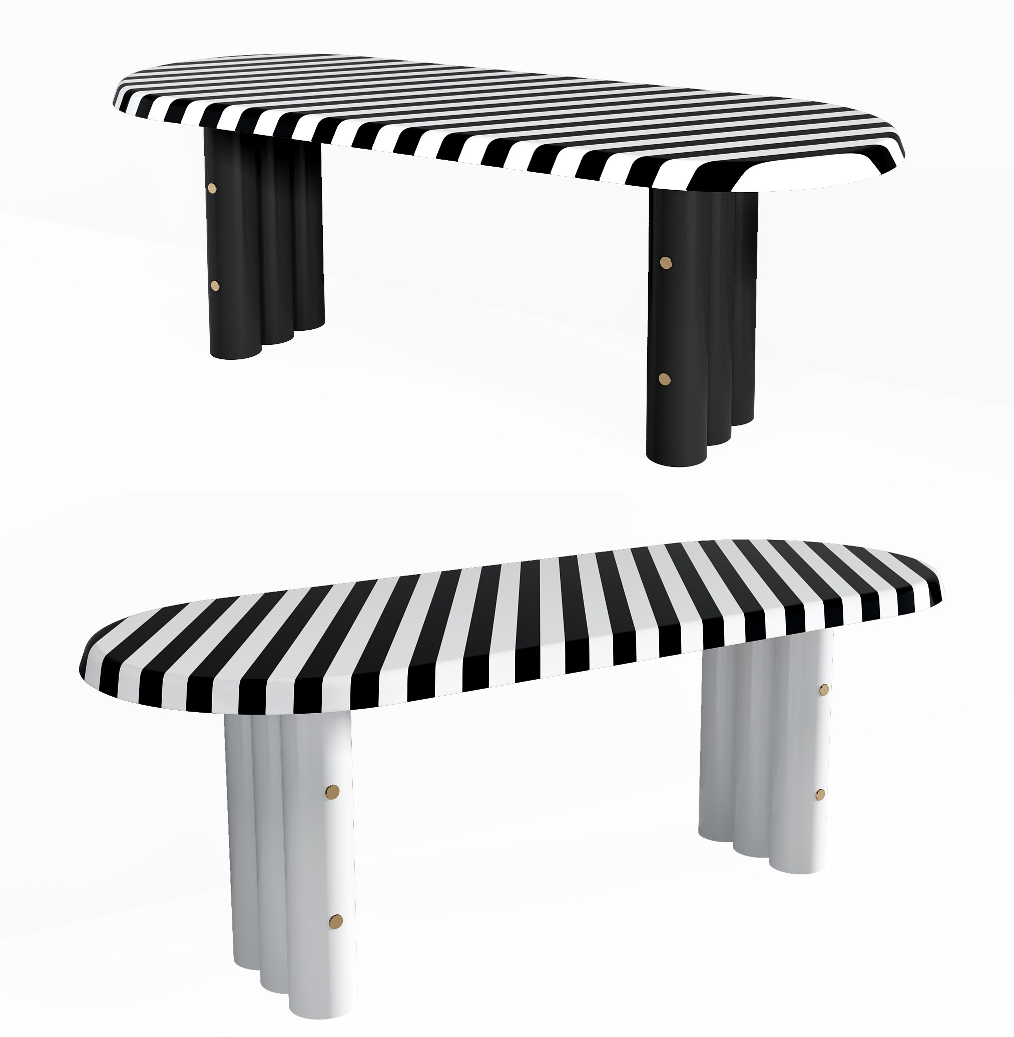 现代餐桌 3d模型下载