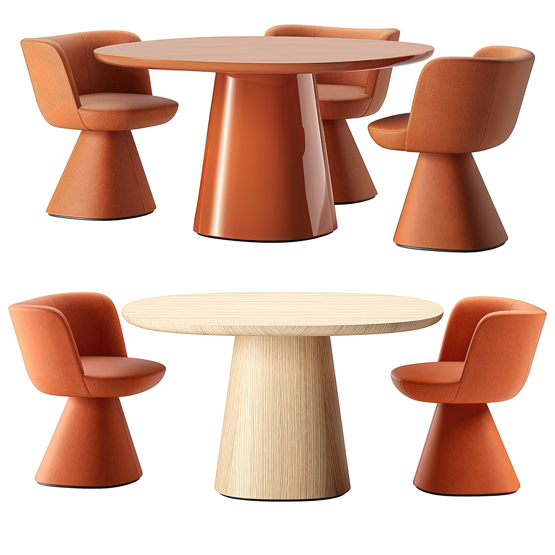 现代餐桌椅3d模型下载